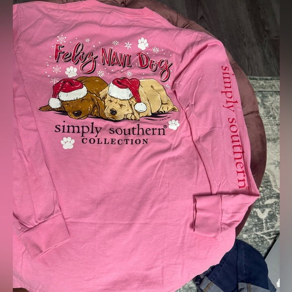 Simply Southern Vibrant Pink long sleeve - Picture 1 of 6